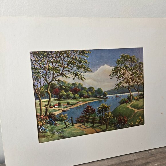 3 For 75 🥳💥 Vintage 1970s Foil Prints - Cottages & Scenery - Set of 2 - Picture 12 of 12